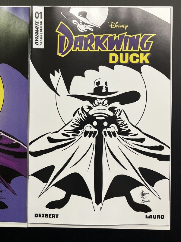 DARKWING DUCK #1 1:10 HAESER VIRGIN + 1:7 B&W BATMAN 402 Miller HOMAGE PROSHIPS 