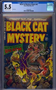 BLACK CAT MYSTERY COMICS #42 CGC 5.5 JOE CERTA