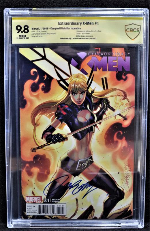 Extraordinary X-men #1 CBCS 9.8 SS Scott Campbell