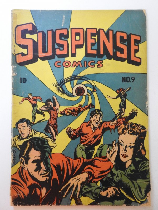 Suspense Comics #9 Journey Into Hell! HTF Comic!! Solid GVG Condition!