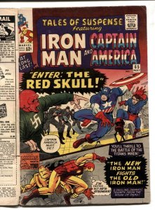 TALES OF SUSPENSE #65 Double cover! First Silver-Age RED SKULL 1965 VG+