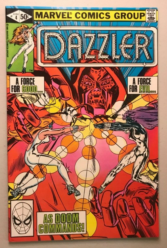 DAZZLER #4 NM 1981 BRONZE AGE MARVEL COMICS SPIDER-MAN GALATCUS DR. DOOM