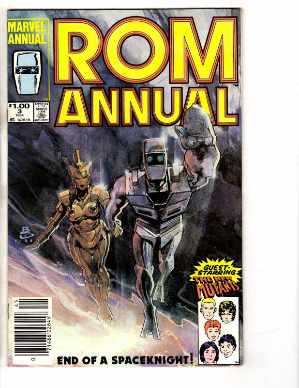 Lot Of 3 ROM Spaceknight Marvel Comic Books # 7 65 + Annual # 3 J234