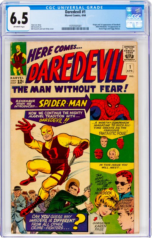 Daredevil #1 CGC Graded 6.5 Origin and 1st appearance of Daredevil (Matt Murd...