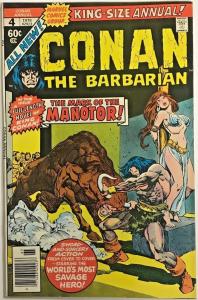 CONAN THE BARBARIAN ANNUAL#4 FN/VF 1978 MARVEL BRONZE AGE COMICS