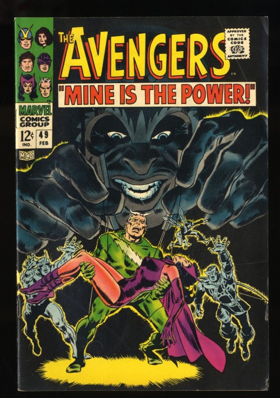 Avengers #49 FN+ 6.5 1st Appearance Typhon Quicksilver Scarlet Witch!