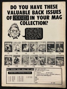 EERIE MAGAZINE #19 DECEMBER 1968 VF OR BETTER WARREN PUBLISHING  (3 AVAILABLE)