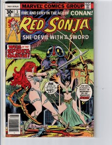 Red Sonja #3 (1977) (wavy white lines are scanner reflections)
