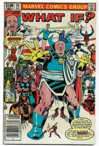 WHAT IF#34 FN/VF 1980 'YELLOW HULK' MARVEL BRONZE AGE COMICS