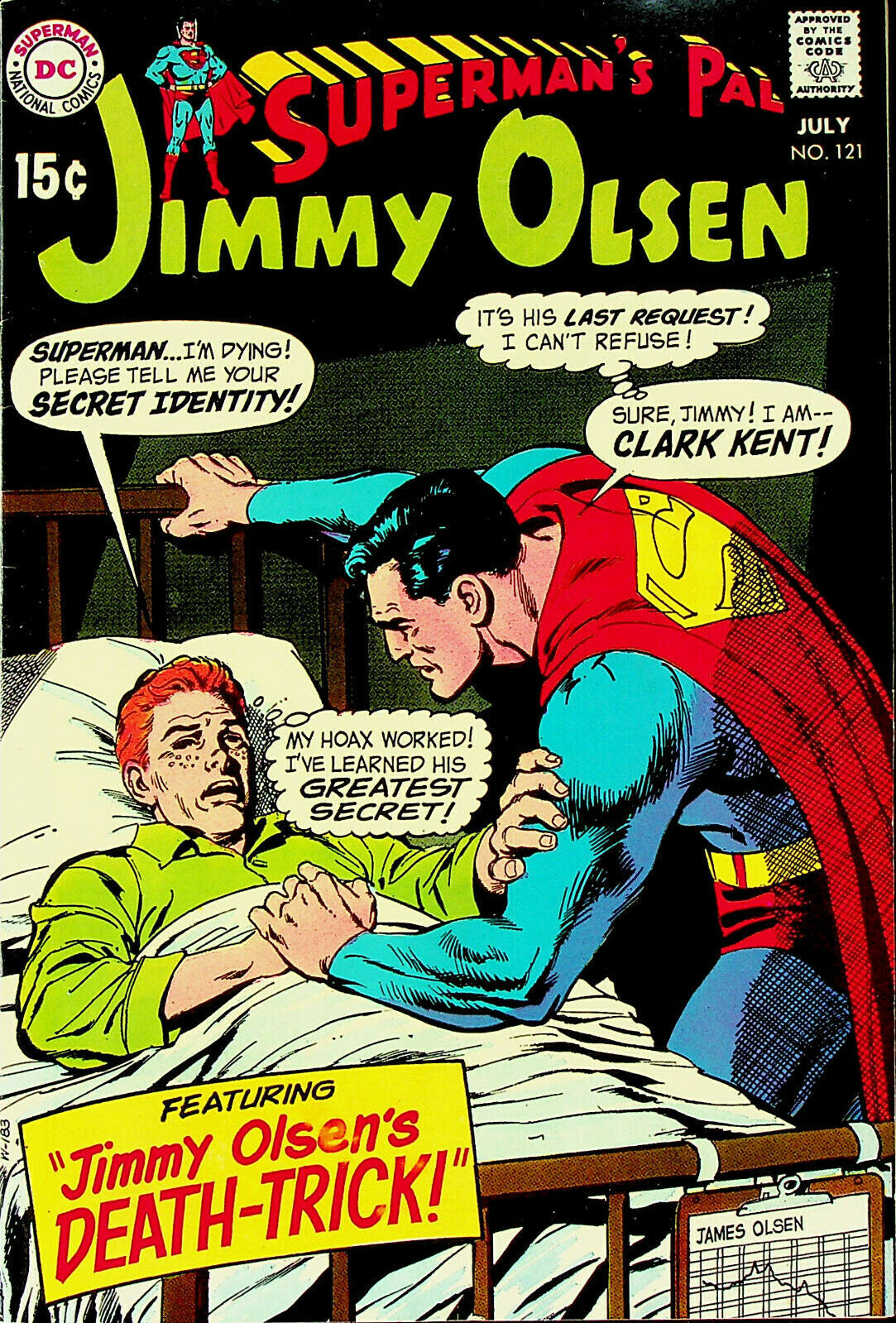 Superman S Pal Jimmy Olsen No 121 Jul 1969 Dc Fine Comic Books Silver Age Dc Comics