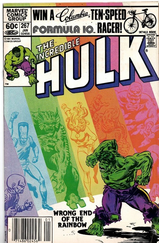 Incredible Hulk #267 VINTAGE 1982 Marvel Comics