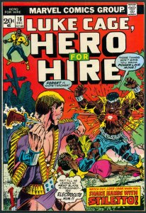 Hero For Hire 16 VF- 7.5 1st Stiletto Marvel 1973