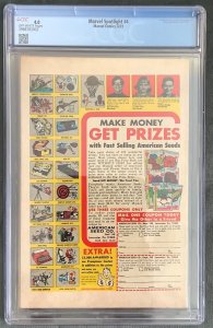 Marvel Spotlight #4 (1972, Marvel) 1st app. Buck Cowan.  CGC 4.0