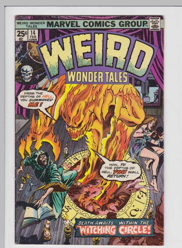 Weird Wonder Tales #14 (Feb 1976) 5.5 FN- Marvel Horror