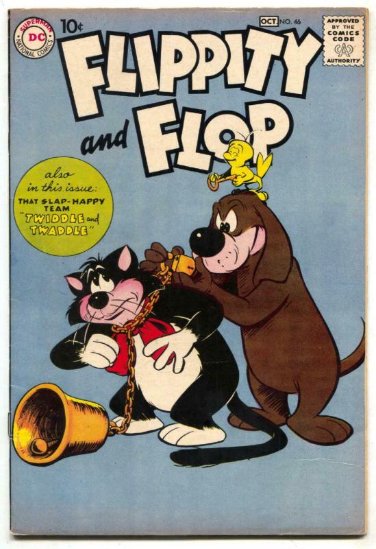 Flippity and Flop #46 1956- DC Funny Animals FN+
