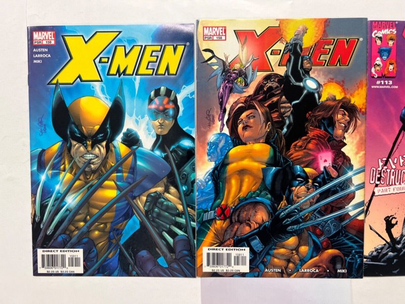 3 X-Men Marvel Comic Books # 113 158 159 Iron Man Avengers Defenders 100 JS45