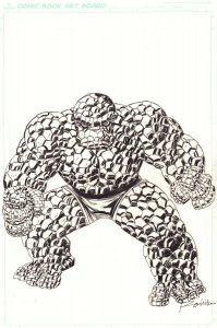 The Thing from the Fantastic Four Commission - Signed art by Ron Wilson