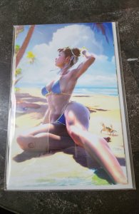 STREET FIGHTER SWIMSUIT SPECIAL 2023 CARNIVORES COMICS VIRGIN VARIANT WITH COA