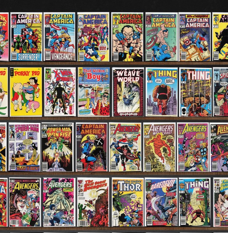 Huge Lot 150+ Comics with The Avengers, Captain America & More!