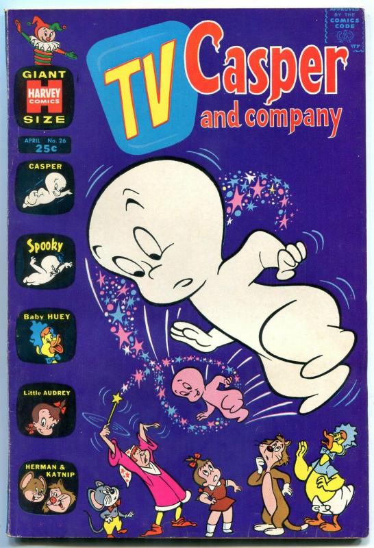 TV CASPER AND COMPANY #26 1970-HARVEY COMICS GIANT FN