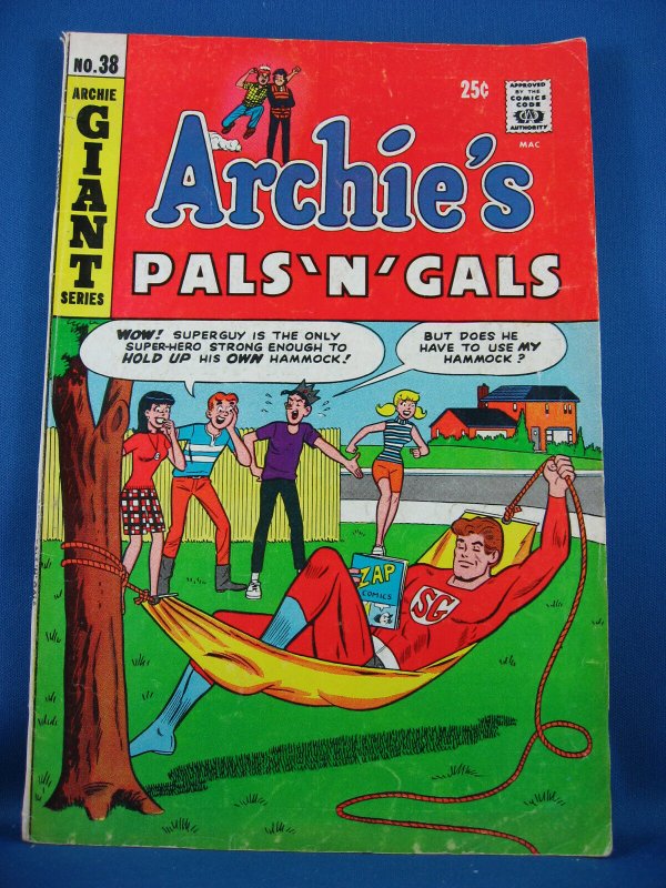 ARCHIE PALS 'N GALS 38 VG Fine  Squarebound Mighty Guy 1966