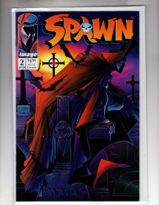 Spawn #2 (1992) VF+ 1st Appearance of CLOWN! Todd McFarlane!     / ECA1x