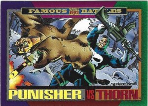 1993 Marvel Universe #150 Punisher vs Thorn