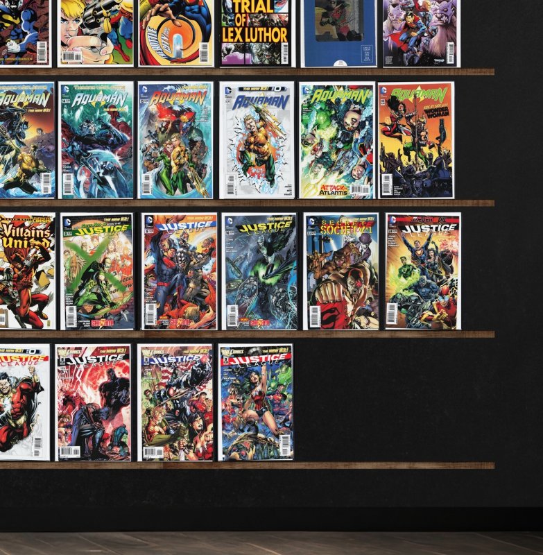 Huge Lot 150+ Comics with Superman, Aquaman, Justice League & More!