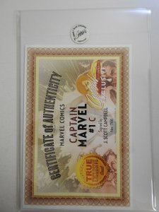 Captain Marvel #1 Campbell Cover C (2019) Signed Campbell! nm or Better!!