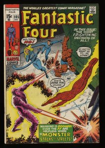 Fantastic Four #105 FN- 5.5 Marvel Comics