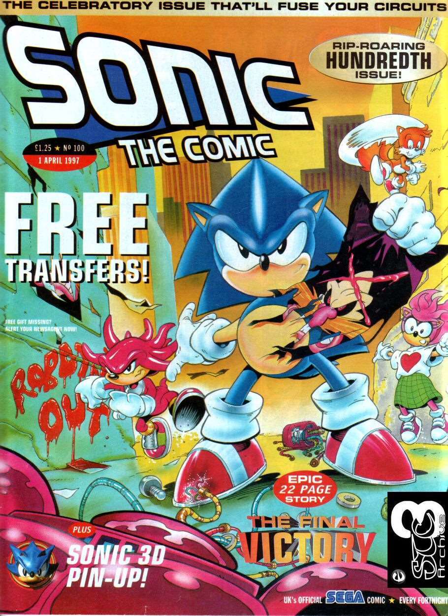 Sonic the Comic #127A FN; Fleetway Quality, includes Sonic transfers -  1998