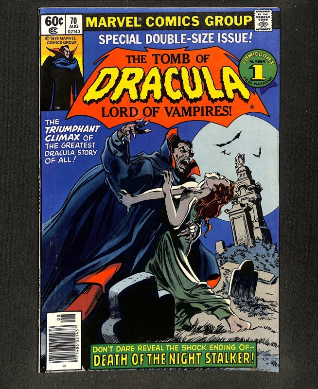 Tomb Of Dracula #70 Last Issue!