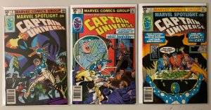 Marvel Spotlight lot from #9-11 NewsS Captain Universe 3 diff avg 5.5 (1980-'81)