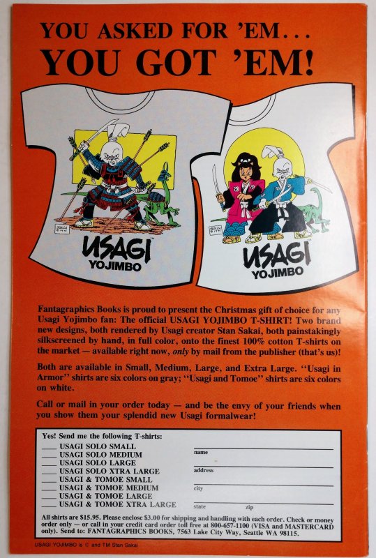 Usagi Yojimbo #31 (9.0, 1991)