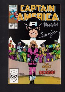 Captain America #380 - SIGNED BY DAN PANOSIAN & MARK BAGLEY! (9.0) 1990