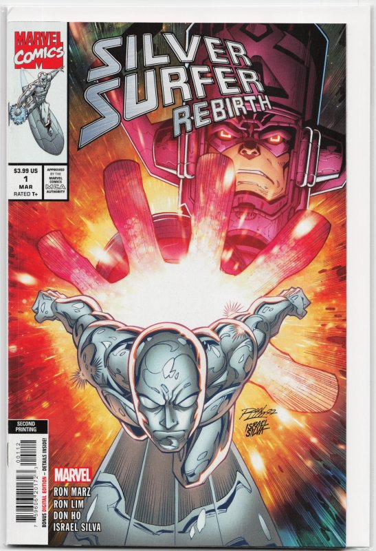 Silver Surfer Rebirth #1 Second Print Cover (2022) Silver Surfer