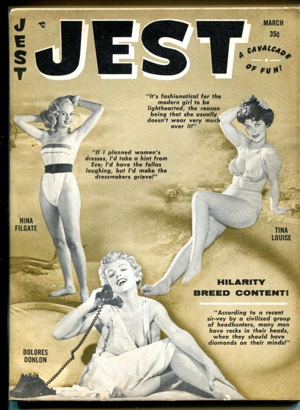 Jest 3/1963-Humorama-spicy cartoons & gags-Wenzel-Ward-Jayne Mansfield-FN