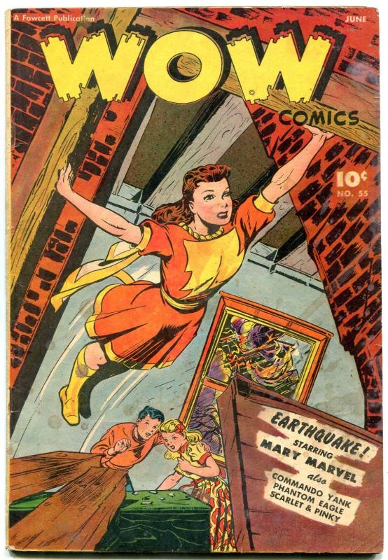 Wow Comics #55 1947- Mary Marvel- Ms Scarlet- Golden Age VG/F