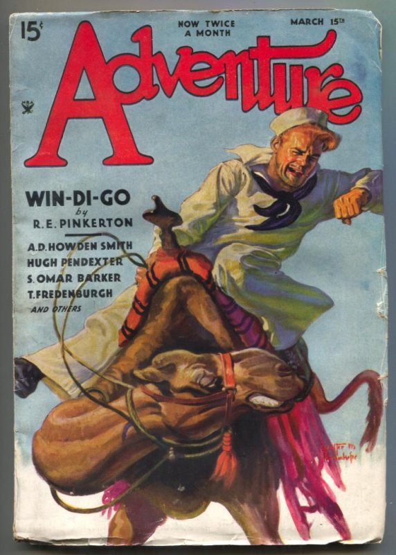 Adventure Pulp March 15 1935- Win-Di-Go VG+