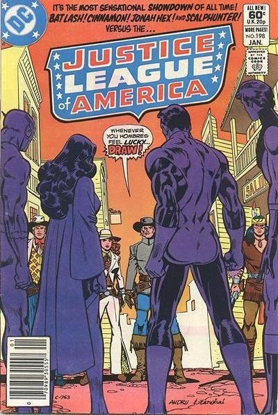 Justice League of America #198 (Newsstand) FN ; DC | Jonah Hex Bat Lash Scalphun