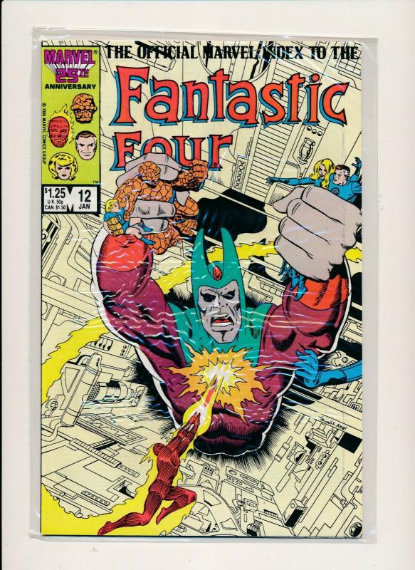 MARVEL set of 12- OFFICIAL INDEX TO FANTASTIC FOUR #1-#12  VF/NM (PF740) 