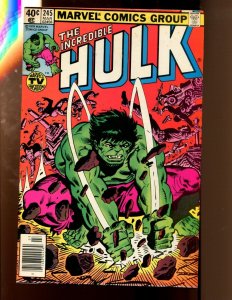 INCREDIBLE HULK #245 - NEWSSTAND - 1ST APPEARANCE SUPER MANDROID (6.0) 1980
