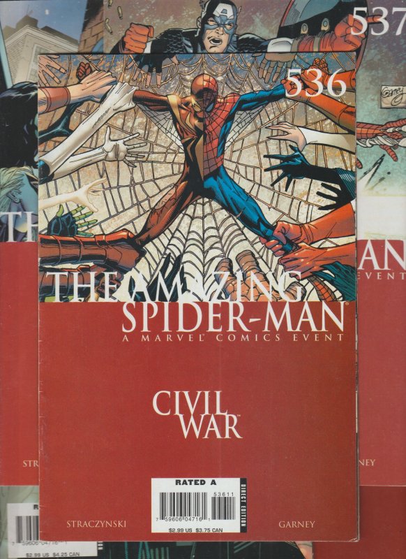 The Amazing Spider-Man (531-532 / 534-538) Civil War ( 6.0 - 7.5 )