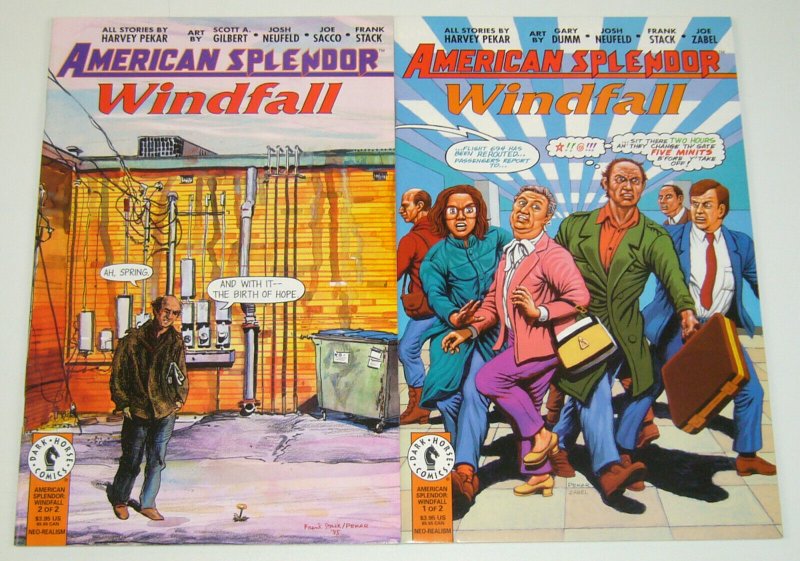 American Splendor: Windfall #1-2 VF/NM complete series HARVEY PEKAR gary dumm