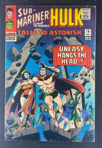 Tales to Astonish (1959) #76 FN- (5.5) Sub-Mariner Hulk Gene Colan Cover and Art