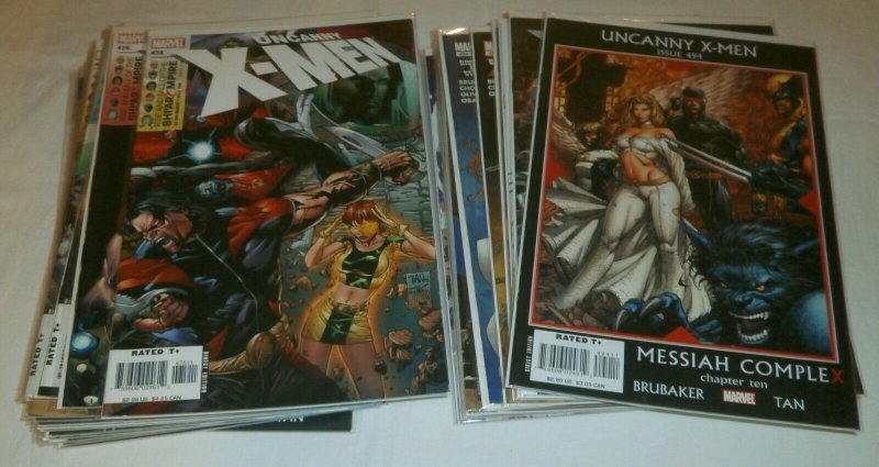 Uncanny X-Men V1 #475-510 (missing 5) Brubaker/Fraction comic book lot of 31