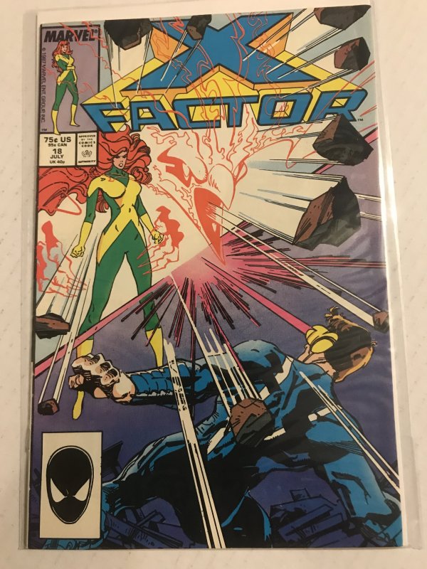X-FACTOR #18 : Marvel 7/87 VF; Phoenix, Cyclops