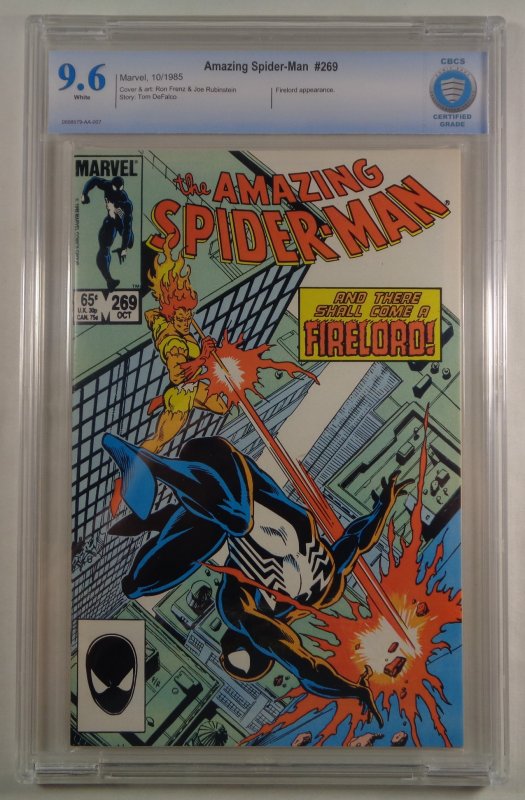 Amazing Spider-Man #269 CBCS 9.6 White Pages Firelord Marvel