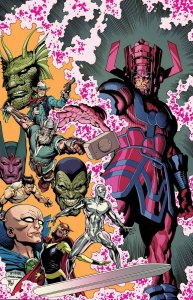 History of the Marvel Universe 24 x 36 Poster by Steve McNiven Galactus Skrull 