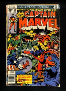 Captain Marvel (1968) #50 1st Dr. Minerva!